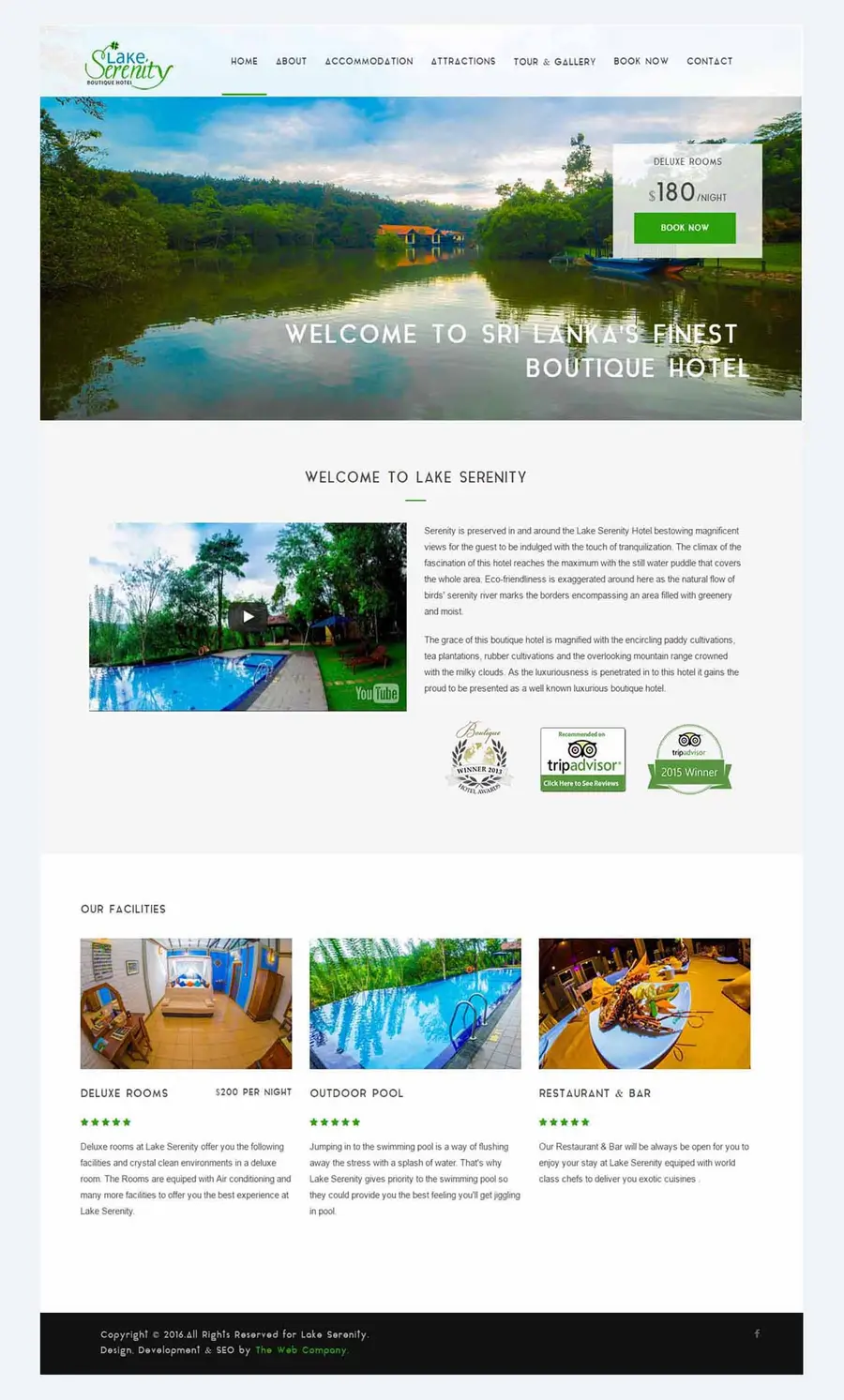 Lake Serenity website designed by Enciphor